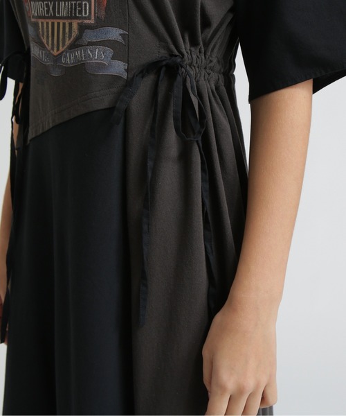 AVIREX(アヴィレックス)の「《直営店限定》REMAKE‐STYLE DRESS WITH EAGLE PRINT(ワンピース・レディース・ブルー/チャコールグレー/オートミール・F)」の14枚目の写真