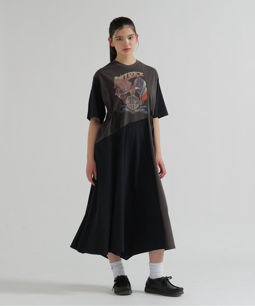 AVIREX(アヴィレックス)の「《直営店限定》REMAKE‐STYLE DRESS WITH EAGLE PRINT(ワンピース・レディース・ブルー/チャコールグレー/オートミール・F)」の18枚目の写真