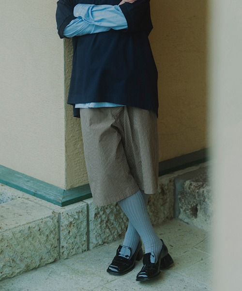 LACOSTE(ラコステ)の「【別注】LACOSTE / チェック ショーツ(その他パンツ・メンズ・ベージュ/ネイビー・42/40/46/44)」の5枚目の写真