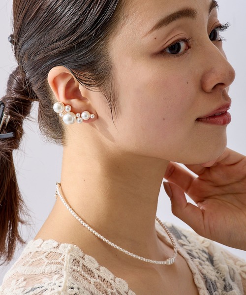 CALIN STANDARD(カリンスタンダード)の「◆◆金属アレルギー対応◆◆〈ecru〉バブルパールイヤリング(イヤリング・レディース・ゴールド・FREE)」の13枚目の写真