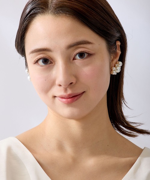 CALIN STANDARD(カリンスタンダード)の「◆◆金属アレルギー対応◆◆〈ecru〉バブルパールイヤリング(イヤリング・レディース・ゴールド・FREE)」の8枚目の写真