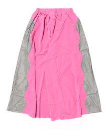サイドメッシュワイドパンツ  laides
