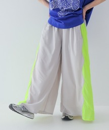 サイドメッシュワイドパンツ laides