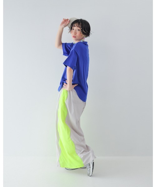 unica(ユニカ)の「サイドメッシュワイドパンツ laides(その他パンツ・レディース・ピンク/グレー・F)」の8枚目の写真