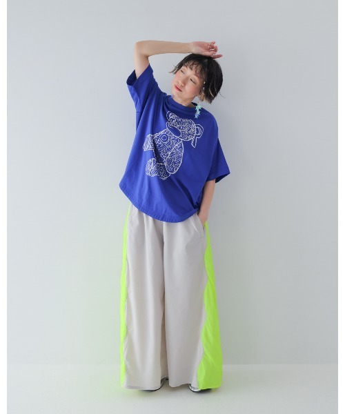 unica(ユニカ)の「サイドメッシュワイドパンツ laides(その他パンツ・レディース・ピンク/グレー・F)」の10枚目の写真