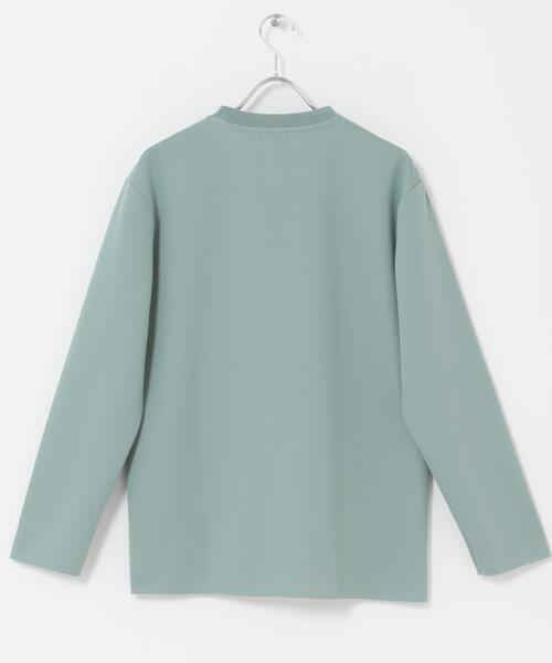 ITEMS URBANRESEARCH(アイテムズ アーバンリサーチ)の「裏ストライプダンボールカットソー(Tシャツ/カットソー・メンズ・ネイビー/ベージュ/グリーン/ブラック・MEDIUM/LARGE)」の14枚目の写真