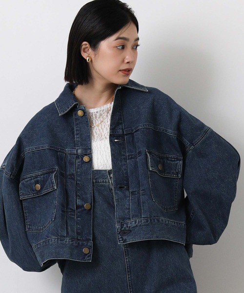 Le Minor(ルミノア)の「ルミノアデニムジャケット(デニムジャケット・レディース・インディゴブルー・1)」の11枚目の写真