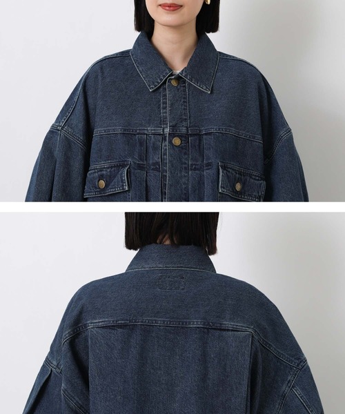 Le Minor(ルミノア)の「ルミノアデニムジャケット(デニムジャケット・レディース・インディゴブルー・1)」の14枚目の写真
