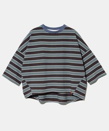 go slow caravan（ゴースローキャラバン）の「GENTIL/ジャンティー　マルチボーダー ワイドTEE（Tシャツ/カットソー）」