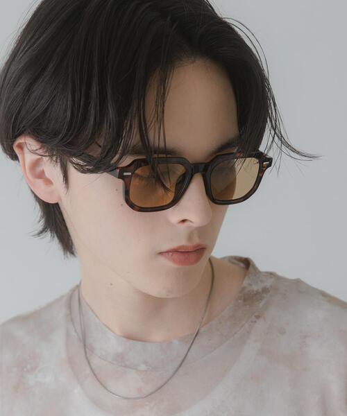 SENSE OF PLACE by URBAN RESEARCH（センスオブプレイスバイアーバンリサーチ）の「スクエアウェリントンサングラス（サングラス・メンズ・ブラウン/カーキ/ブラック・ONE）」の2枚目の写真