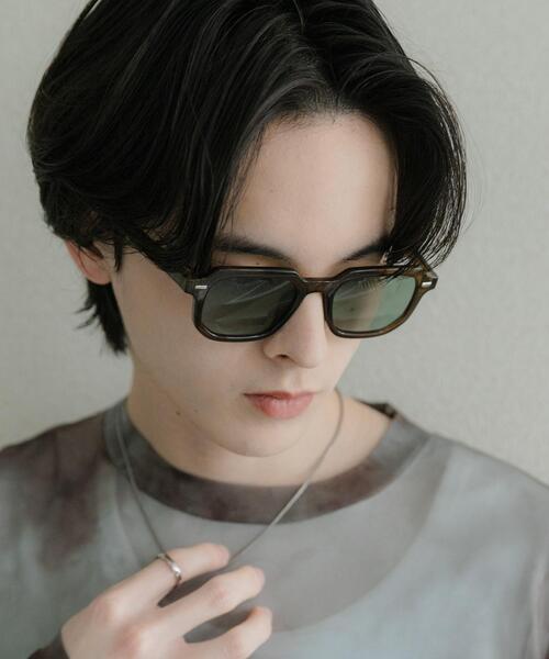 SENSE OF PLACE by URBAN RESEARCH（センスオブプレイスバイアーバンリサーチ）の「スクエアウェリントンサングラス（サングラス・メンズ・ブラウン/カーキ/ブラック・ONE）」の5枚目の写真