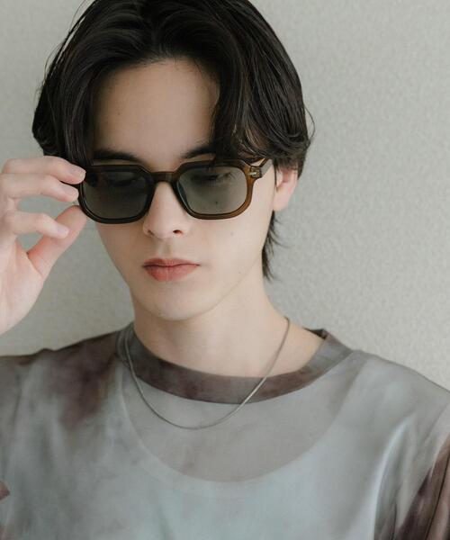 SENSE OF PLACE by URBAN RESEARCH（センスオブプレイスバイアーバンリサーチ）の「スクエアウェリントンサングラス（サングラス・メンズ・ブラウン/カーキ/ブラック・ONE）」の6枚目の写真