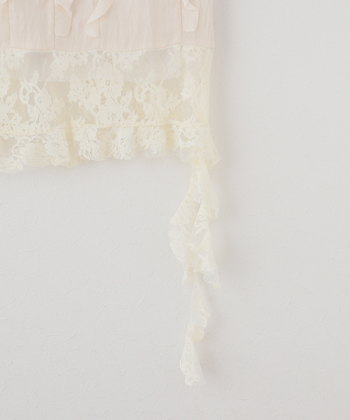 VIVIANO（ヴィヴィアーノ）の「【VIVIANO / ヴィヴィアーノ】 Boudoir Satin Skirt（スカート・レディース・アイボリー・MEDIUM）」の3枚目の写真