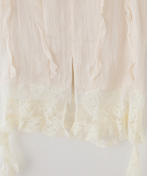 VIVIANO（ヴィヴィアーノ）の「【VIVIANO / ヴィヴィアーノ】 Boudoir Satin Skirt（スカート・レディース・アイボリー・MEDIUM）」の4枚目の写真