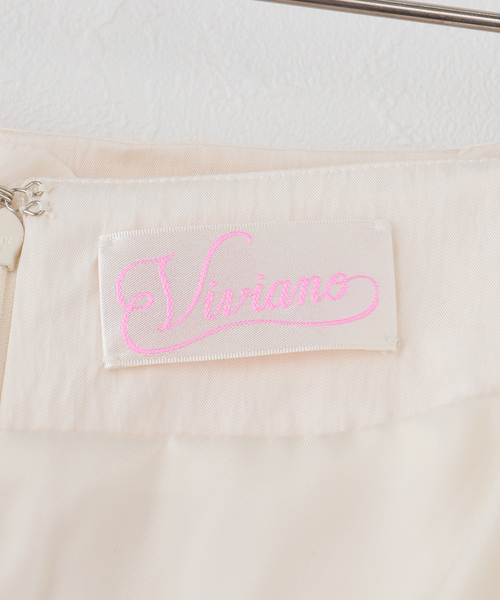 VIVIANO（ヴィヴィアーノ）の「【VIVIANO / ヴィヴィアーノ】 Boudoir Satin Skirt（スカート・レディース・アイボリー・MEDIUM）」の8枚目の写真