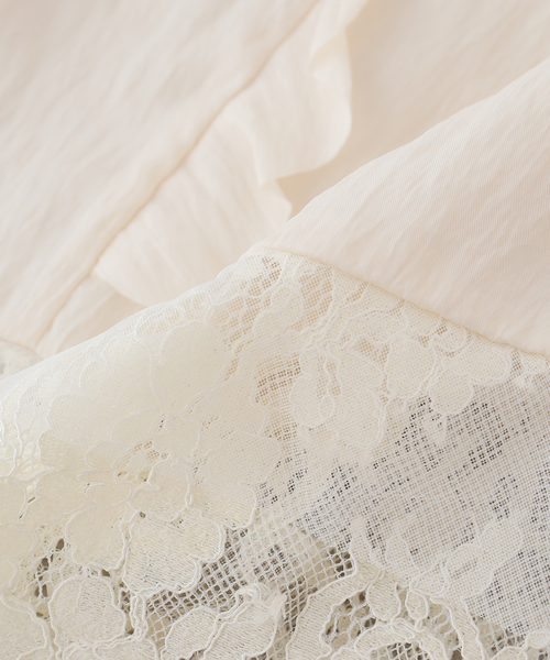 VIVIANO（ヴィヴィアーノ）の「【VIVIANO / ヴィヴィアーノ】 Boudoir Satin Skirt（スカート・レディース・アイボリー・MEDIUM）」の10枚目の写真