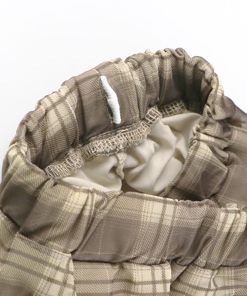 BRANSHES（ブランシェス）の「チェックチュールフリルティアードスカート（スカート・キッズ・ブルー/ベージュ・XL/M/L）」の8枚目の写真