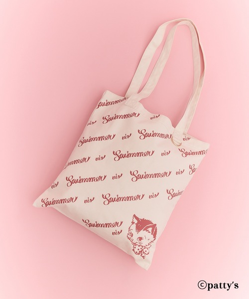 VIS(ビス)の「【SWIMMER×VIS】モチーフプリントトートバッグ/A4対応(トートバッグ・レディース・ホワイト系その他5/ピンク系その他2・FREE)」の9枚目の写真