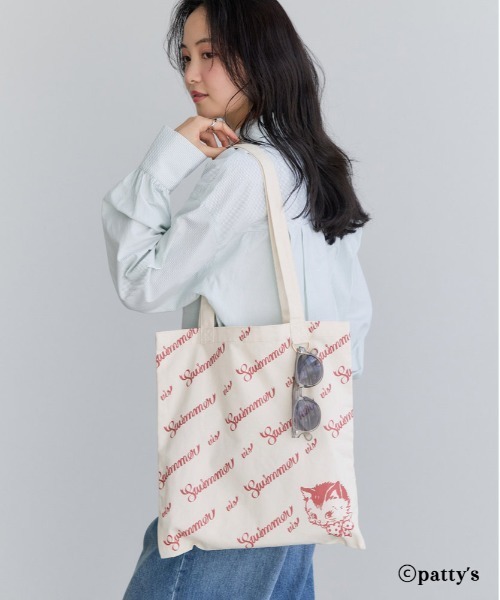 VIS(ビス)の「【SWIMMER×VIS】モチーフプリントトートバッグ/A4対応(トートバッグ・レディース・ホワイト系その他5/ピンク系その他2・FREE)」の12枚目の写真