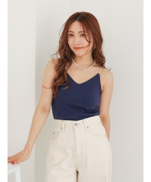 Ungrid(アングリッド)の「【Ungrid×AMPHI】ブラトップカップ付きインナー(キャミソール・レディース・ネイビー/レッド・FREE)」の22枚目の写真