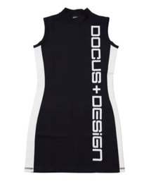 DOCUS（ドゥーカス）の「【DOCUS】(ドゥーカス)レディース ゴルフウェア モックネック サイドライン ノースリーブ ワンピース（ワンピース）」