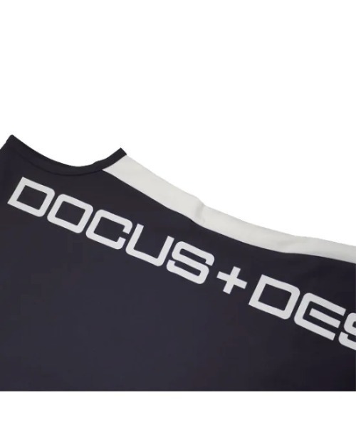 DOCUS】(ドゥーカス)レディース ゴルフウェア モックネック サイド