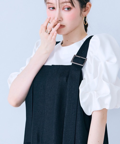 Audie a Muses(オーディアミューズ)の「タックボリュームスリーブカットソー(Tシャツ/カットソー・レディース・オフホワイト/ブラック・38/42)」の22枚目の写真