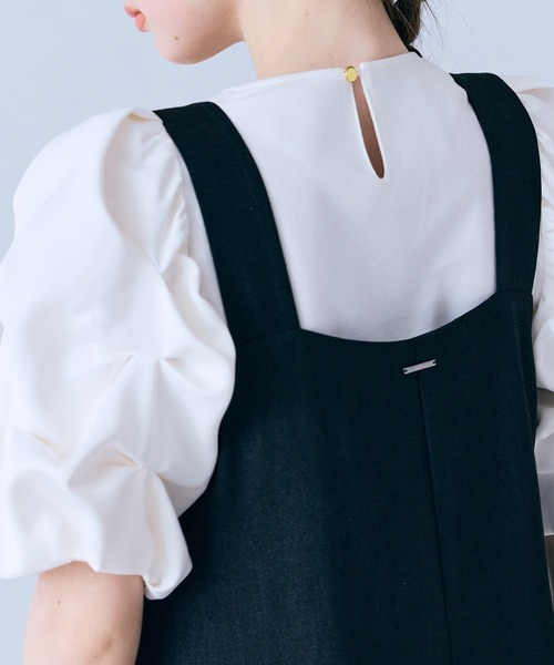 Audie a Muses(オーディアミューズ)の「タックボリュームスリーブカットソー(Tシャツ/カットソー・レディース・オフホワイト/ブラック・38/42)」の20枚目の写真