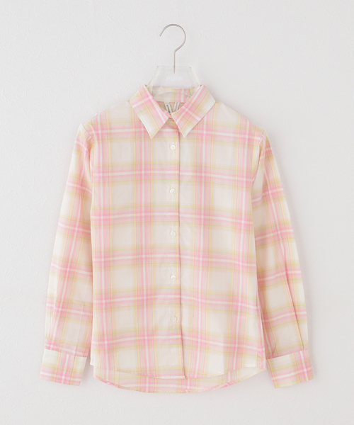Gimaguas(ギマガス)の「Gimaguas / ギマガス LAURA SHIRT CHECKS(シャツ/ブラウス・レディース・ブラック/ピンク・SMALL/X-SMALL)」の1枚目の写真