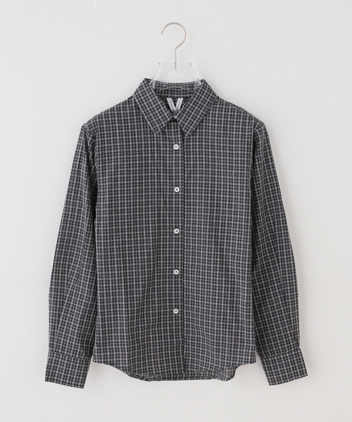 Gimaguas(ギマガス)の「Gimaguas / ギマガス LAURA SHIRT CHECKS(シャツ/ブラウス・レディース・ブラック/ピンク・SMALL/X-SMALL)」の2枚目の写真