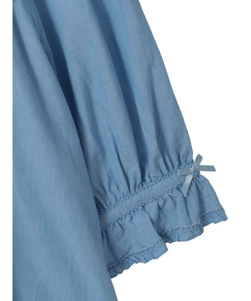 PINK HOUSE（ピンクハウス）の「ヨークフリル使いブラウス（シャツ/ブラウス・レディース・インディゴブルー/ネイビー/ホワイト/レッド/ピンク/ブラック・フリー）」の11枚目の写真