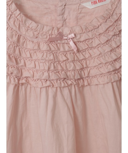 PINK HOUSE（ピンクハウス）の「ヨークフリル使いブラウス（シャツ/ブラウス・レディース・インディゴブルー/ネイビー/ホワイト/レッド/ピンク/ブラック・フリー）」の16枚目の写真