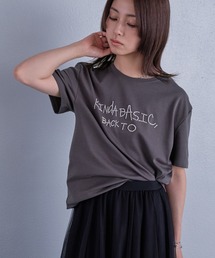 ビーズ刺繍半袖Tシャツ