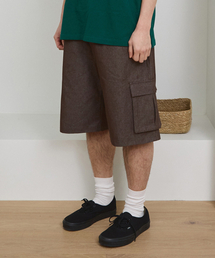 CAMEL WORK（キャメルワーク）の「デニムバミューダカーゴパンツ（ブラウン）（その他パンツ）」