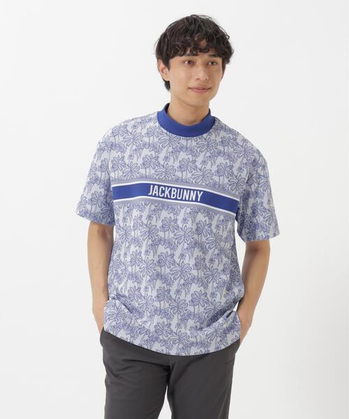 Jack Bunny!!(ジャックバニー)の「【Jack Bunny!!】SPX トワルドジュイ椰子JQ 半袖モックネック(Tシャツ/カットソー・メンズ・ブルー・MEDIUM/X-LARGE/LARGE)」の3枚目の写真