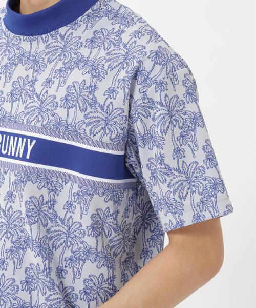 Jack Bunny!!(ジャックバニー)の「【Jack Bunny!!】SPX トワルドジュイ椰子JQ 半袖モックネック(Tシャツ/カットソー・メンズ・ブルー・MEDIUM/X-LARGE/LARGE)」の7枚目の写真
