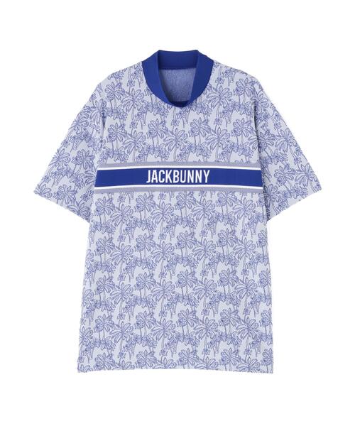 Jack Bunny!!(ジャックバニー)の「【Jack Bunny!!】SPX トワルドジュイ椰子JQ 半袖モックネック(Tシャツ/カットソー・メンズ・ブルー・MEDIUM/X-LARGE/LARGE)」の9枚目の写真