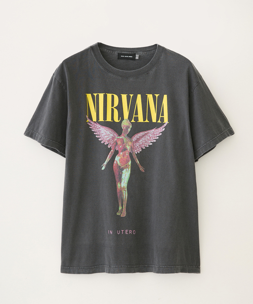 GOOD ROCK SPEED(グッドロックスピード)の「GOOD ROCK SPEED / グッドロックスピード NIRVANA IN UTERO T-SHIRT(Tシャツ/カットソー・レディース・チャコールグレー・LARGE/MEDIUM/SMALL)」の1枚目の写真