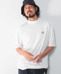 OOPS　吸水速乾モックネックTシャツ