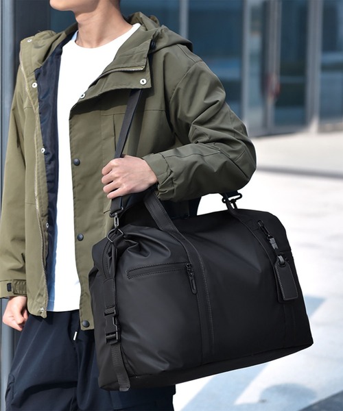 WESTBOY（ウエストボーイ）の「ユニセックス 2WAY マット ビッグ ショルダー ボストンバッグ WO26S9BG06（ボストンバッグ・メンズ・グレー/ブラック・FREE）」の8枚目の写真