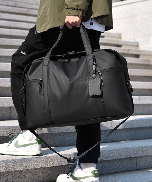 WESTBOY（ウエストボーイ）の「ユニセックス 2WAY マット ビッグ ショルダー ボストンバッグ WO26S9BG06（ボストンバッグ・メンズ・グレー/ブラック・FREE）」の10枚目の写真