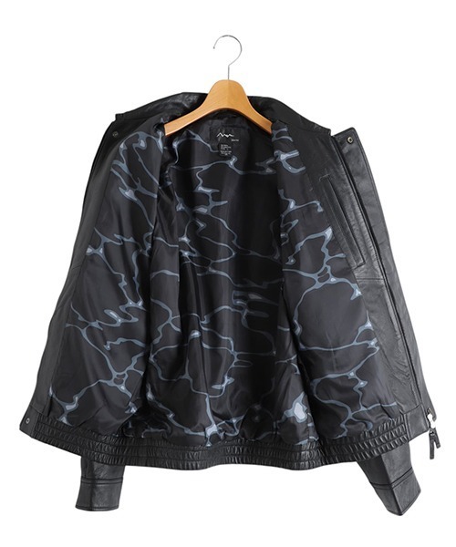 MANASTASH（マナスタッシュ）の「MANASTASH / マナスタッシュ：LEATHER MOTOR BLOUSON：792-5950004[AST]（ブルゾン・メンズ・ブラック・L）」の8枚目の写真