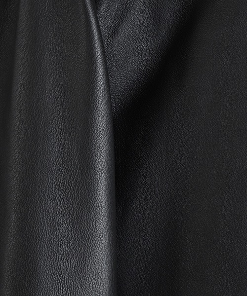 MANASTASH（マナスタッシュ）の「MANASTASH / マナスタッシュ：LEATHER MOTOR BLOUSON：792-5950004[AST]（ブルゾン・メンズ・ブラック・L）」の10枚目の写真