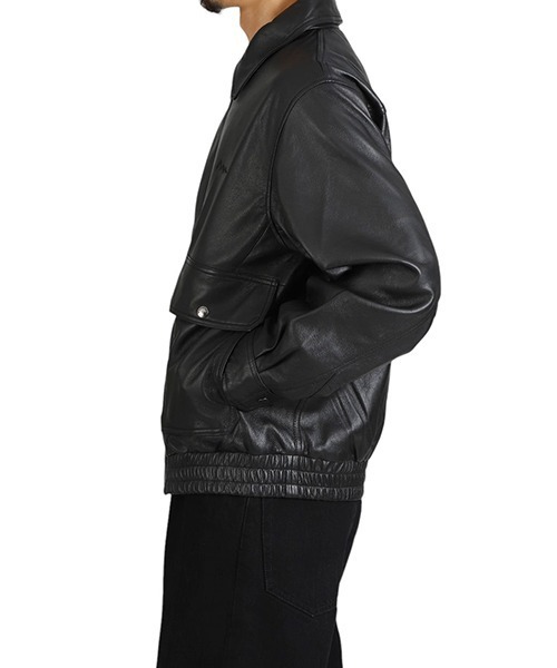 MANASTASH（マナスタッシュ）の「MANASTASH / マナスタッシュ：LEATHER MOTOR BLOUSON：792-5950004[AST]（ブルゾン・メンズ・ブラック・L）」の13枚目の写真