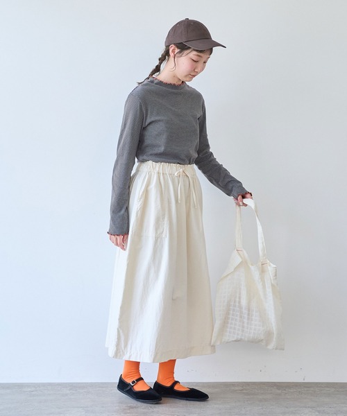 bulle de savon(ビュルデサボン)の「30/-度甘フライスボーダー ハイネック(Tシャツ/カットソー・レディース・ダークブラウン/ブラック・FREE)」の16枚目の写真