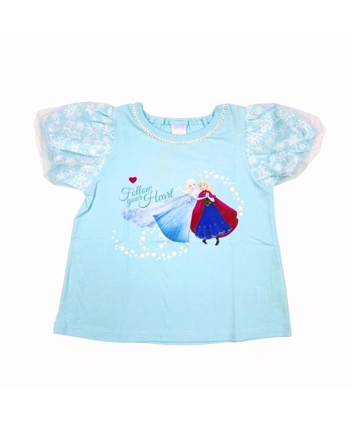 Disney（ディズニー）の「4/24(金)発売【Sophitica×tsumashi1118さん】 Disney アナと雪の女王/Tシャツ（Tシャツ/カットソー・キッズ・パープル/ネイビー/ライトブルー・130cm/120cm/110cm/100cm/90cm）」の4枚目の写真