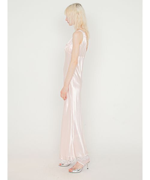 SORIN(ソリン )の「Satin Back Open Dress/サテン バックオープンドレス(ワンピース・レディース・ピンク/ブラック・36/38)」の6枚目の写真