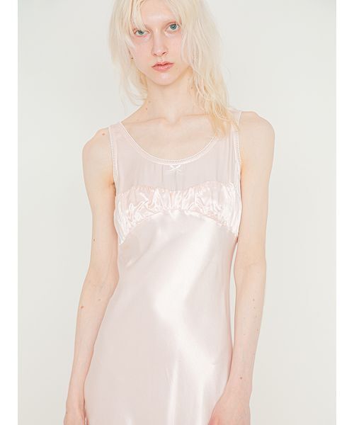 SORIN(ソリン )の「Satin Back Open Dress/サテン バックオープンドレス(ワンピース・レディース・ピンク/ブラック・36/38)」の9枚目の写真