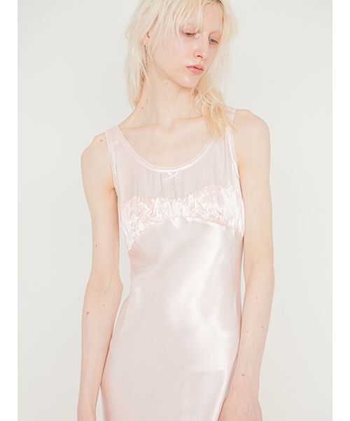 SORIN(ソリン )の「Satin Back Open Dress/サテン バックオープンドレス(ワンピース・レディース・ピンク/ブラック・36/38)」の10枚目の写真
