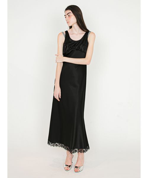 SORIN(ソリン )の「Satin Back Open Dress/サテン バックオープンドレス(ワンピース・レディース・ピンク/ブラック・36/38)」の13枚目の写真